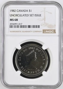 1982 Canada Constitution Confederation Dollar $1 - NGC MS 68 - Picture 1 of 2