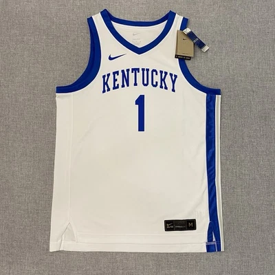 Nike Elite Kentucky Wildcats Devin Booker Home Replica Mens Medium Jersey NWT - Image 1 of 4