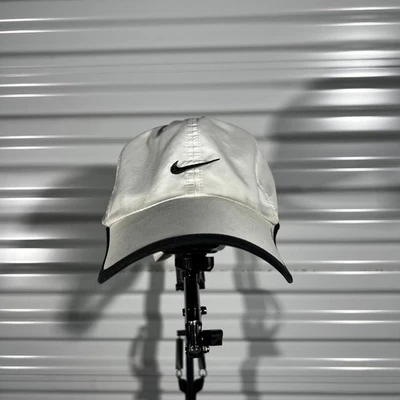NikeFIT White Running Hat Black Trim - Image 1 of 4