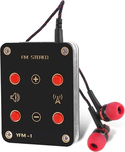 Kit de radio estéreo hágalo usted mismo proyecto de soldadura 76-108 MHz radio FM de bolsillo con auricular - Imagen 1 de 9