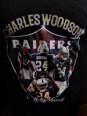 CAMISETA CHARLES WOODSON OAKLAND RAIDERS SALÓN DE LA FAMA NFL Foto 1 de 4