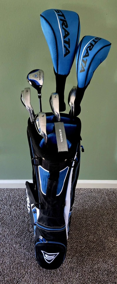 Callaway Strata 10 Piece Set - PW, 6-9 Iron, 5 Hybrid, 3 Wood, Driver, Putter - Image 1 of 4