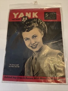 WW2 YANK THE ARMY MAGAZINE JUNE 9 1944 BEHIND JAP LINES IN BURMA - Imagen 1 de 6