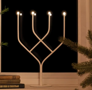 IKEA FROJDA LED 4 - Armiger Kandelaber, Metall weiß, 18" 46 cm... - Picture 1 of 6