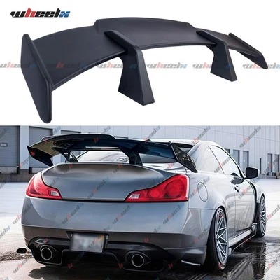 58'' Matte Black Rear Trunk Spoiler Wing PRO GT Style For Infiniti G35 G37 Coupe Foto 1 de 4
