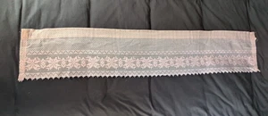 Vintage hellrosa Spitze Volant Blumen Bordüre 10" x 56" Cottagecore Kinderzimmer - Bild 1 von 5