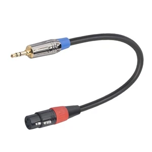30CM 3.5mm TRS Male to XLR Female Shielded Microphone Mic Audio Cable - Picture 1 of 11