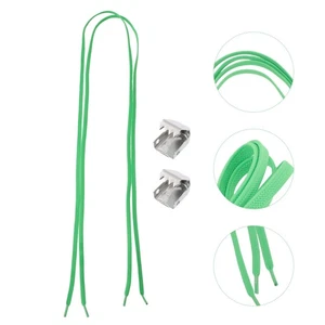 2 Pairs Lazy Shoelaces Child Shoes with Buckle Walking Elastic for Boots - Foto 1 di 12