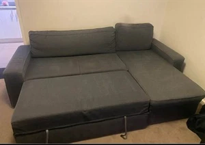 ikea Friheten grey sofa bed and l- shape sofa with storage - Picture 1 of 3