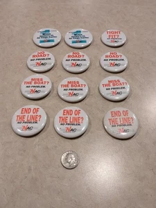 Vintage Pinback Button Northern Air Cargo Carrier Alaska NAC Lot 12 Total - Bild 1 von 5