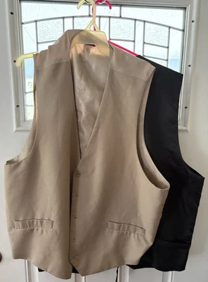 (Lot Of 2) Men Office Suits Renin & Pierre Cardin Classic Vests Sizes R54 & 3XL - Image 1 of 4