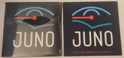 2 Vtg Juno Software Program v2.0 Disc Rare Black Shipper Includes Netscape 1 NEW - Image 1 of 4