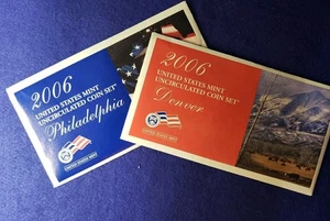 2006 United States Mint Uncirculated Phil and Denver Coin Set ~ L👀K SHIPS FREE - Picture 1 of 3