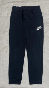 Nike Jogger Boys Size 7 Black Embroidered Logo Sweatpants 6-7 Years - Picture 1 of 10