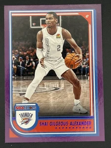 Shai Gilgeous-Alexander 2022-23 Hoops Purple #201 Oklahoma City Thunder - Picture 1 of 2