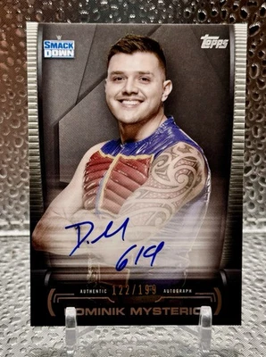 2021 Topps WWE Undisputed Dominik Mysterio Superstar Rookie Autograph RC #/199 - Image 1 of 2