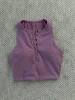 Camiseta sin mangas corta Henley rosa sin mangas YPB by Abercrombie ropa deportiva para mujer XS  Foto 1 de 3