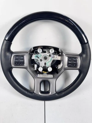 2013-2018 Dodge Ram 1500 2500 Limited Black Leather Heated Steering Wheel - Image 1 of 4