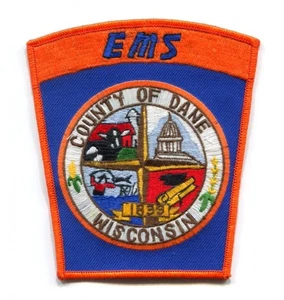 Dane County Emergency Medical Services EMS Ambulance Patch Wisconsin WI - Picture 1 of 1