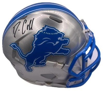 DAN CAMPBELL SIGNED AUTO DETROIT LIONS MINI HELMET PSA/DNA - Image 1 of 2