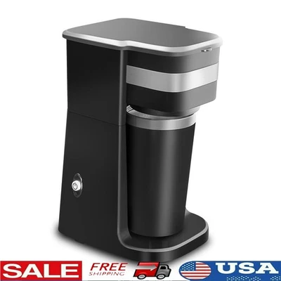 Personal Coffee Maker 14oz Stainless Steel Mug Compact Single Serve Brewer New - Image 1 of 4