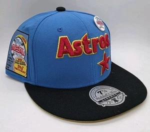 Houston Astros Men Mitchell & Ness MLB 1989 Topps Baseball Fitted Hat Cap 7 1/4 - Picture 1 of 7