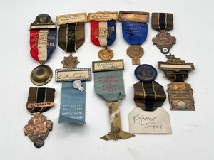 Lot Of 10 Vintage American Legion Convention / Promenade Medals, Badges, Ribbons - Picture 1 of 7