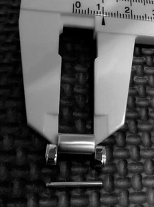 BREGUET Genuine 1 Link Men's Wrist Watch Belt Band Bracelet Parts SS 16mm - Picture 1 of 7