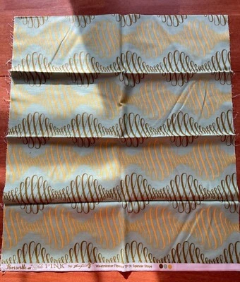 Half YARD Tula Pink Parisville TP05 Spencer Stripe Mint Quilting Fabric OOP - Image 1 of 4