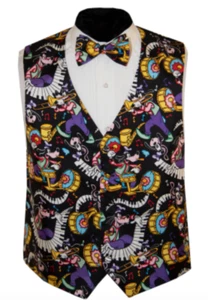 Pluto's One Man Band Tuxedo Vest and Bowtie - Picture 1 of 1