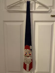 Santa Christmas Save the Children Men’s Tie Gina-Age 8 “Jolly St. Nick” Holiday - Picture 1 of 7