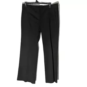 Loft Size Original 16, Straight Wide Leg Dress Pants, High Waist Trouser, Black - Picture 1 of 12