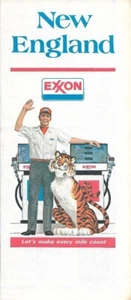 Hoja de ruta Exxon Tiger 1977 nueva Inglaterra Massachusetts Connecticut Maine Providence - Imagen 1 de 4