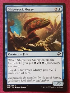 Magic The Gathering AETHER REVOLT SHIPWRECK MORAY blue card MTG - Picture 1 of 2