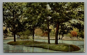 South Bend Indiana View of Historic Leeper Park St. Joseph County Postcard - Picture 1 of 2