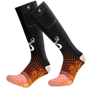 SNOW DEER Upgraded Rechargeable Electric Heated Socks,7.4V 2200mAh Battery Po... - Picture 1 of 9