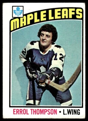 1976-77 Topps Hockey Card Errol Thompson Toronto Maple Leafs #259 VG-EX - Image 1 of 2