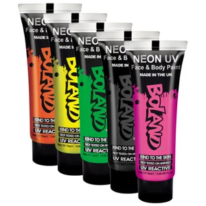 UV Neon-Makeup Fluoreszierende Party-Schminke Bodypaint Körperfarbe neonfarben - Bild 1 von 2