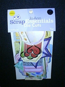 110 Stück Stanzteile Etiketten Jo Ann SCRAP ESSENTIALS - Scrapbooking, Kartenherstellung NEU - Bild 1 von 6