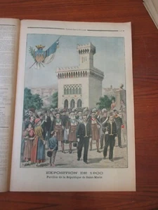 Le petit journal 1900 Exposition universelle paris Pavillon de Saint-Marin - Imagen 1 de 2