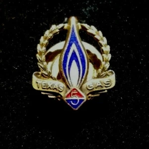 10k Gold Texas Gas 5 Year Service award Pin Gas And Oil collectables - Picture 1 of 6