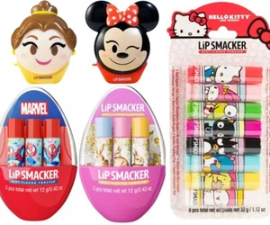 Lip Smacker Easter Egg Trio Lip Balm/ Hello Kitty Lip Makeup Party/ Disney Emoji - Picture 1 of 7
