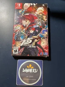NEW PERSONA 5 ROYAL STEEL BOOK EDITION NINTENDO SWITCH SEALED LAUNCH (TORN SEAL) - Picture 1 of 4