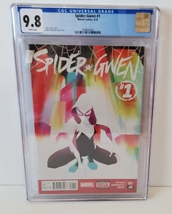 CGC 9,8 Spider-Gwen #1 (2015) 1a edición individual blanco Pgs Spiderverse Ghost Spider - Imagen 1 de 3