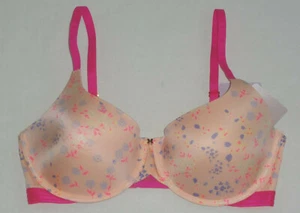 Savage X Fenty Damen-BH rosa & lila Blumenmuster Größe neu mit Etikett 34DD A17-01 - Bild 1 von 6
