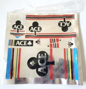 VIntage single sheet Bicycle Renovation Kit ACE Stickers BIKIT Bicycle England - Picture 1 of 5
