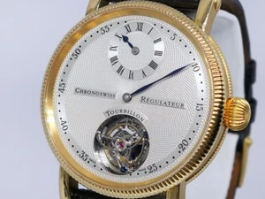 Chronoswiss Regulateur Tourbillon CH3121 18k Yellow Gold 38mm LNIB - Picture 1 of 16