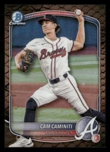 2025 Bowman Chrome Reptilian Refractor Cam Caminiti #BCP-46 Braves - Picture 1 of 2