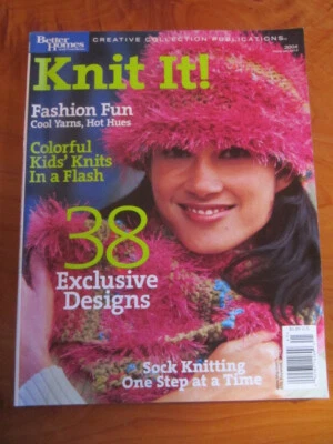 KNITTING BOOK BETTER HOMES AND GARDENS KNIT IT 38 DESIGNS 2004  * MUST SEE - Image 1 of 2