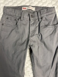 Levi's 511 Slim Fit Jeans Boys 10 Regular Gray Adjustable Waist Pants Slacks - Picture 1 of 12